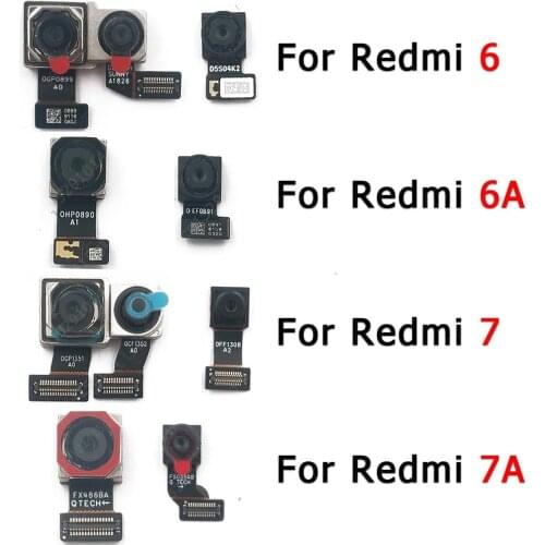 Original Rear Front Camera For Xiaomi Redmi 7 7A 6 6A Frontal Selfie Back Backside Camera Module Replacement Repair Spare Parts
