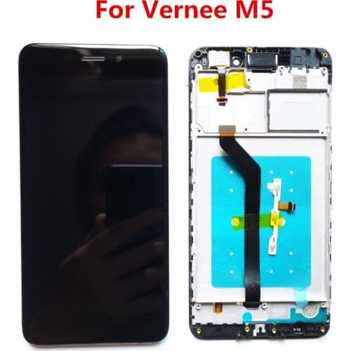 Original 5.2‘’For Vernee M5 LCD Display+Touch Screen Digitizer Assembly Repair Parts+On/Off Flex cable FPC Accessory