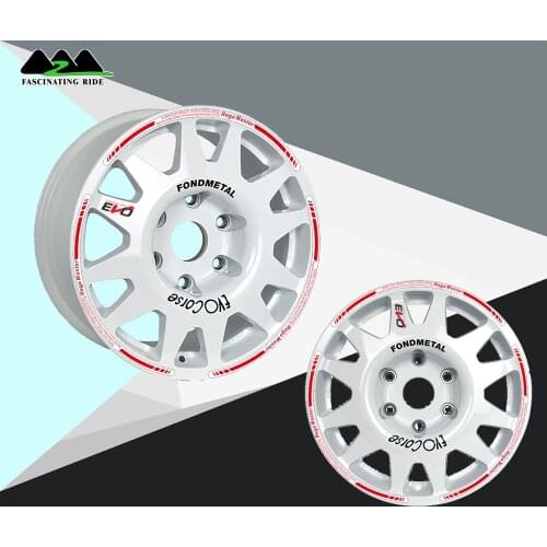 Custom car wheel sticker Evo wheel waterproof sticker