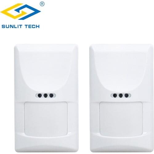 2pcs/Lot Wired Indoor PIR Sensor Pet Friendly Anti-thief Infrared Motion Detector ATM-40MS for All Wired Alarm Panels System