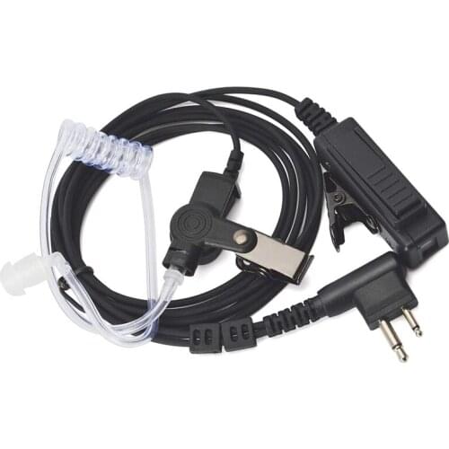 Covert Acoustic Tube Security Bodyguard Earpiece Headset PTT Mic Compatible for Motorola CP040 DP1400 GP68 GP88