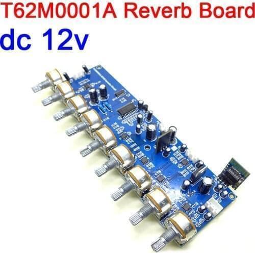 T62M0001A Karaoke Reverb Board Tone Preamp Preamplifier Board Trebel Bass Adjustment control Stereo music amplifier Bluetooth