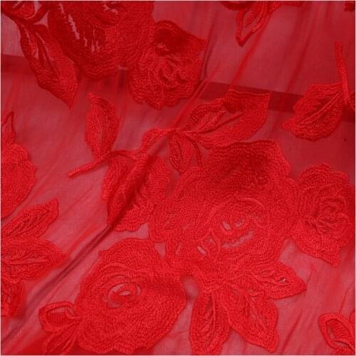 Embroidered Silk Georgette Fabric, Thin Transparent Mulberry Silk Dress Cheongsam Embroidery Silk Fabric