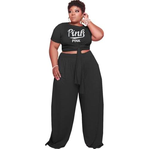 2021 Ins Internet Celebrity Famous Women Set 2 Pcs Short Sleeve Large Size Loose