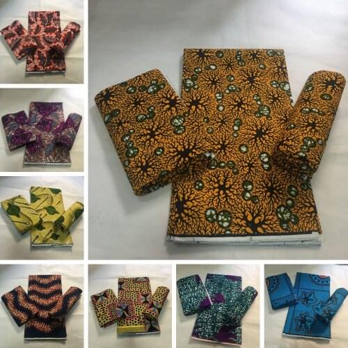 Ankara Real Wax Prints Fabric Sewing African Dress Tissu Patchwork Making Craft Loincloth 100%Cotton Top Quality Material