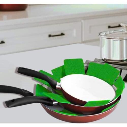 3pcs Pot Pan Protectors Non-woven Fabrics Prevent Pads Pot Protect Scratching Divider Cookware Surfaces Separate