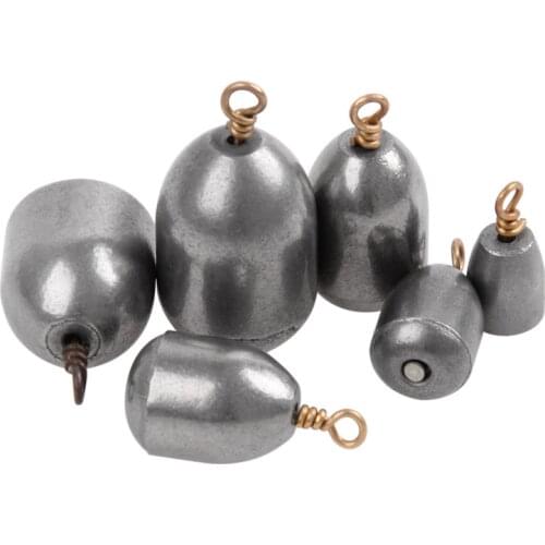 30Pcs/lot Drop shot Alloy iron fish Sinker casting fishing Weights Worm bait sinkers for Bass fishing 3.5g 8g 12g 14g 21g 28g