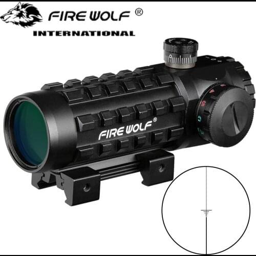 3X28 Green Red Dot Cross Sight Scope Tactical Optics Riflescope Fit 11/20mm Rail Rifle Scopes Hunting
