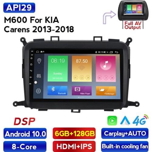 4G LTE Android 10 Car DVD Player GPS Navigation Multimedia For KIA Carens 2013-2018 Radio Car Stereo Bluetooth WI-FI