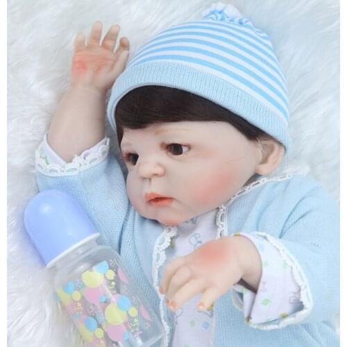 55cm Looking Lifelike Realistic Baby Silicone Newborn Care Toy for Children and the Elderly Photography C5AF