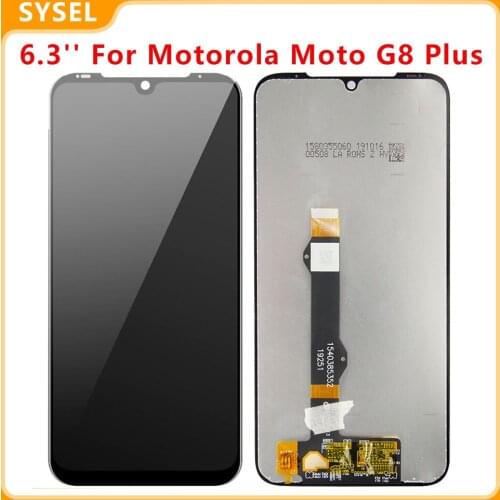 6.3'' For Motorola Moto G8 Plus Lcd Display Touch Screen Digitizer Glass Panel Assembly XT2019 XT2019-1 XT2019-2 LCD
