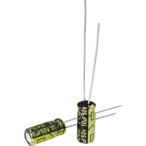 100pcs X 100% New 10UF 50V 5X11 LOW ESR Aluminum Electrolytic Capacitor