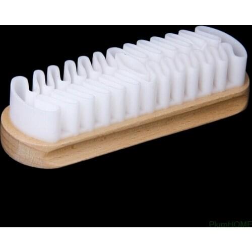 White Rubber Crepe Shoe Brush Leather Brush For Suede Boots Bags Scrubber Cleaner