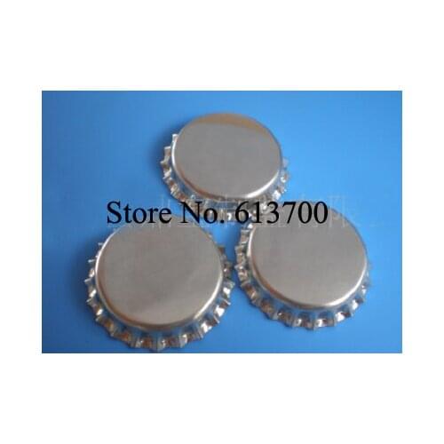 Free Shiping Chrome Bottle Caps for DIY jewelry Accessories Metal Bottle Caps Crown Cap Tinplate Caps 2000 pcs/lot