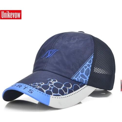 Brand UNIKVOW Unisex Sports baseball caps motorcycle cap Light hat quick dry men women casual summer hat Outdoor cap