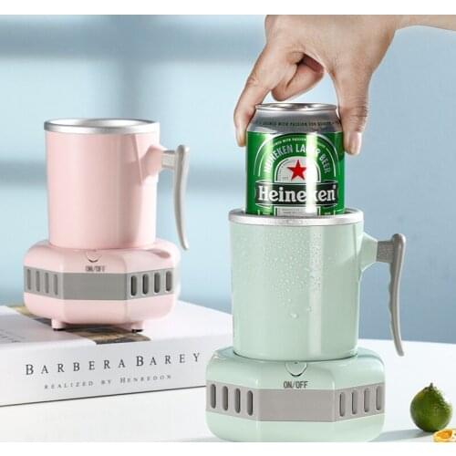 Cupcooler Fast Refrigeration Cup Creative Summer Portable Iced Beer Coffee Drink Lasting Vacuum Cooling Cup Mini Refrigerator