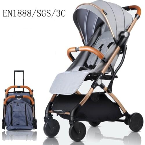 Lightweight Baby Stroller Foldable Baby Carriage Portable Baby Pram Can Bring It To Aircraft Light Baby Travel System