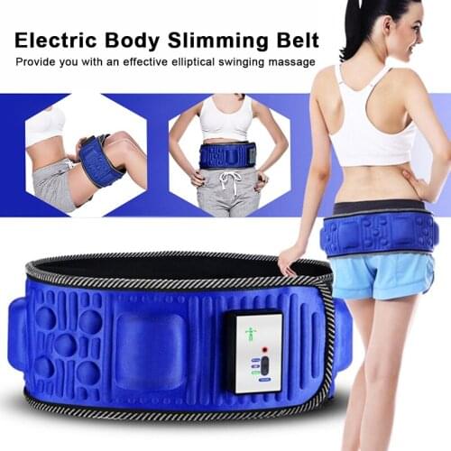 Electric Body Vibrating Slimming Belt Heat Function Massage Full Body Massager Weight Loss Rejection Fat Burning Machine