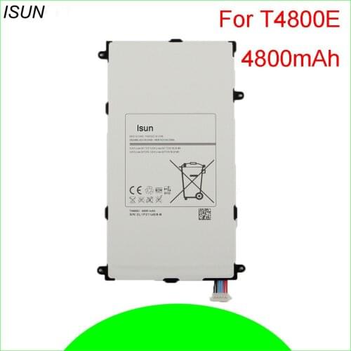 ISUN 5pcs/lot 4800mAh 18.24Wh T4800E Battery Replacement For Samsung Galaxy Tab Pro 8.4 inch 8.4" T320 T321 T325 SM-T320 SM-321