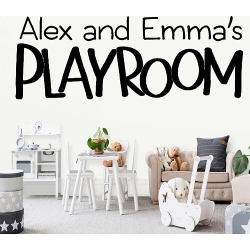 Colorful play room Removable Pvc Wall Stickers For Kids Rooms Home Decor Art Mural