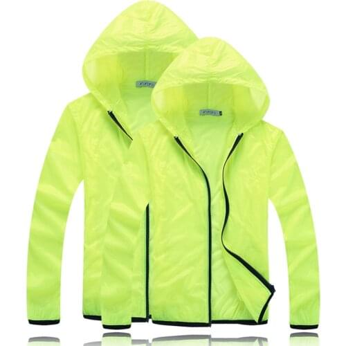 Men Women Ultralight Anti-UV Skin Coat Jacket Outdoor Sports Quick Dry Sun Protective Hiking Hooded jacket plus size XS-4XL