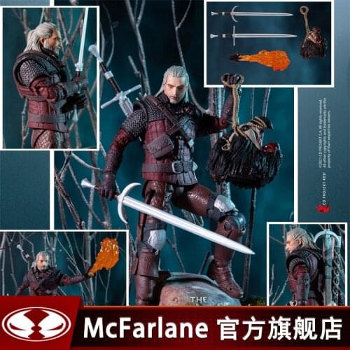 McFarlane Witcher-ed Geralt Articulated Figure Model Toys 17cm