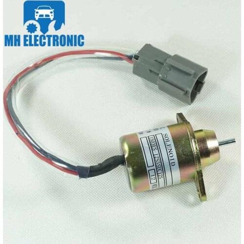 MH Electronic 2pcs/lot 12V Fuel Shutdown Diesel Shut Off Solenoid 1503ES-12S5SUC12S 1503ES12S5SUC12S For Yanmar John Deere