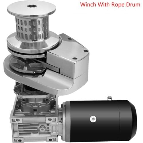 12V 1500W 316 Stainless Steel Drum Anchor Winch Marine Fishing Boat Yacht M4