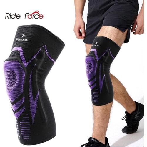 Basketball Knee Pads with Support Silicon Padded Elastic Non-slip Patella Brace Kneepad for Fitness Gear Protector Tennis