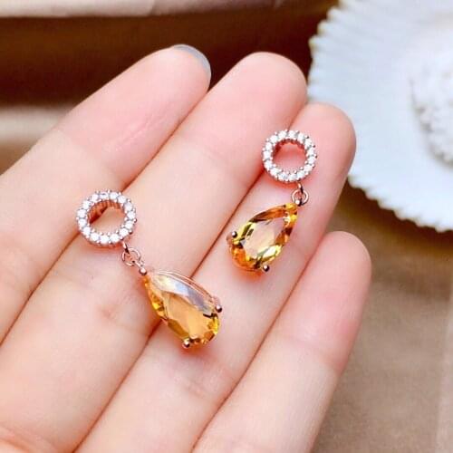 New Fine Round Earrings Inlay Luxury Water Drop Zircon Fashion Elegant Jewelry For Women Wedding Party Eardrop Statement Gifts