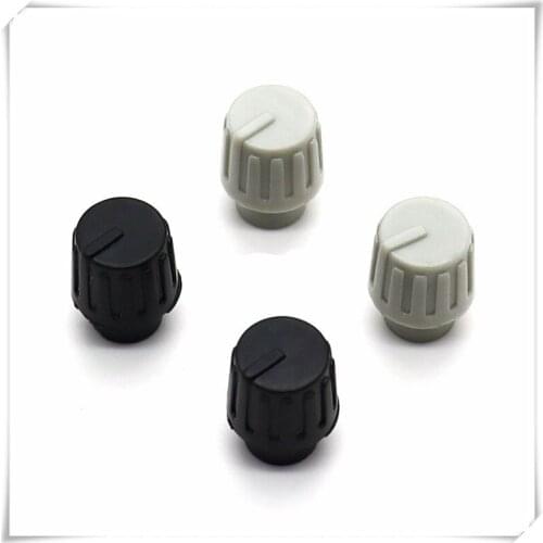 10 Pieces Plastic Long Handle Flower Shaft Knob Diameter 12mm Height 15mm Potentiometer Knob Gear Shaped Inner Hole 6mm