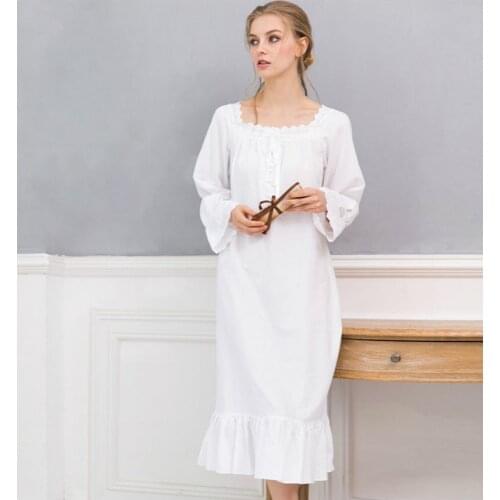 Женские длинные ночные сорочки POINCIANA China At AliExpress