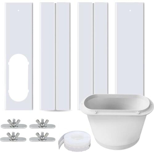 Portable Air Conditioner Window Adapter Kit Exhaust Hose Connector Window Seal Mobile Air Conditioning Accessories