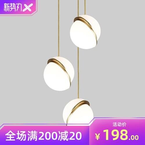 Modern glass ball chandelier lighting bathroom fixture living room decoration luzes de teto ventilador de techo