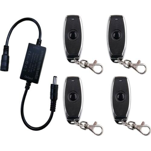 433mhz LED Light strip Mini Remote Switch 3A DC 5V 12V 24V Desk Table Reading Lamp RF Wireless Remote Control Switch