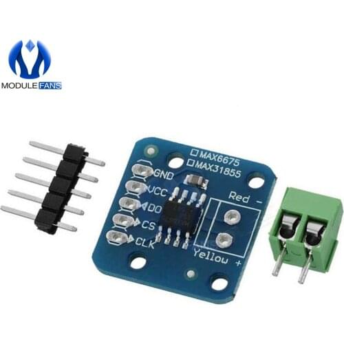 MAX6675 K Type Thermocouple Breakout Temperature -200 to 1350 Celsius Module For Arduino Module 3V-5V DC