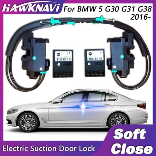 Smart Electric Suncion Door Lock for BMW 5 Series G30 G31 G38 2016- with Auto Soft Close Super Silence Anti Pinch Car Vehicle