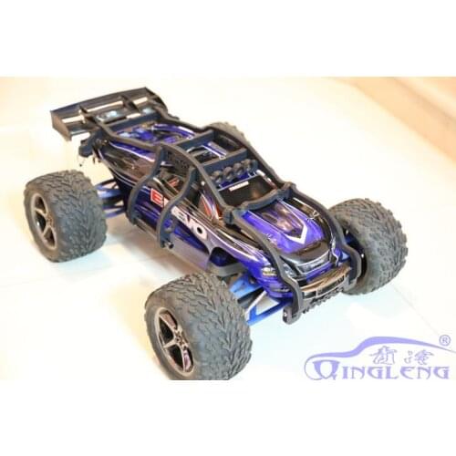 High strength and high toughness full nylon roll cage with raised tail wheels for 1:10 TRAXXAS E-REVO EREVO