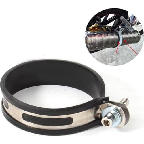 1PCS 11CM Motorcycle Muffler Clamps Exhaust Muffler Silencer Pipe Hanger Mount Bracket Fixed Ring Support Bracke