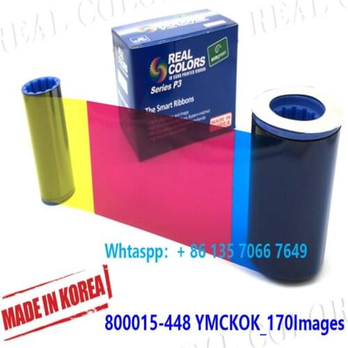 10Pieces Compatible Zebra ribbon 800015-448 YMCKOK 170 Prints Made in South Korea Zebra i Series P420i P430i P520i