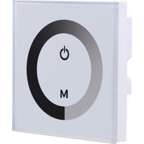 DC 12V-24V Wall Mounted Sensitive Touch Panel LED Light Dimmer Controller Switch UK/EU Wall Mounted Switch Can adjust light
