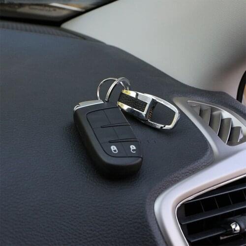 My GoodCar Stainless Steel Car Key Ring Chain Key Holder Rings Case for Jeep Renegade Compass for Nissan X-trail Qashqai car