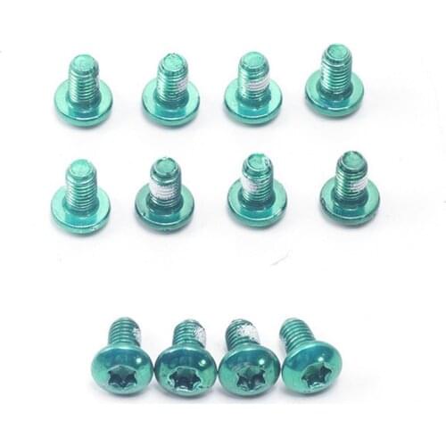 12pcs M5x9mm Disk Brake Rotor Bolts Steel T25 Bike Bicycle Brakes Disc Screws Stainless Bicycle Accessories Practical