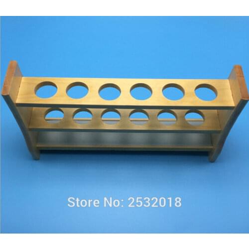 Wooden Test Tube Rack, 6Hole diameter 22m and Pins-Solid Wood , tube box
