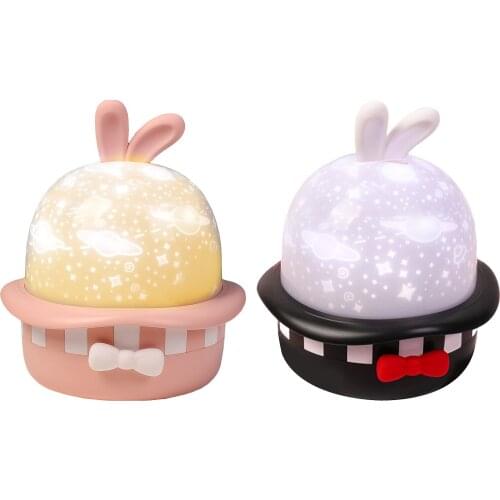 Baby Night Light Moon Star Projector 360 Degree Rotation LED Bulbs 8 Light Color Changing with USB Cable Unique Gifts