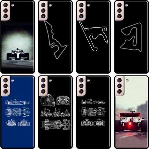 Formula 1 Circuit Racing Car Phone Case For Samsung Galaxy S21 S20 Ultra Note 20 Note 10 S8 S9 S10 Plus S20 FE Coque