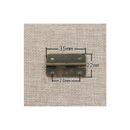 Hardware supplies 1.5-inch round corner hinge 180 degree antique open flat hinges gift box