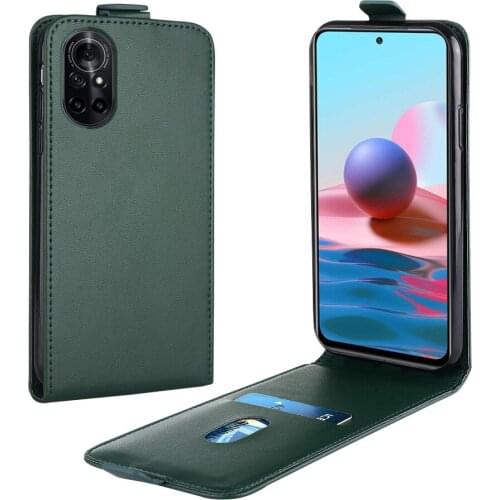 Flip Up and Down Leather Case for Huawei Nova 8 5G Case ANG-AN00 6.57'' Vertical Cover for Nova8 5G Case Phone Bag