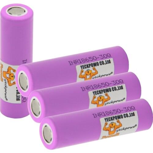 Rechargeable li-ion battery INR18650 30Q ion batteries lithium rechargeable 30A 10C high drain 3000mah 3.7V / 18650 charger