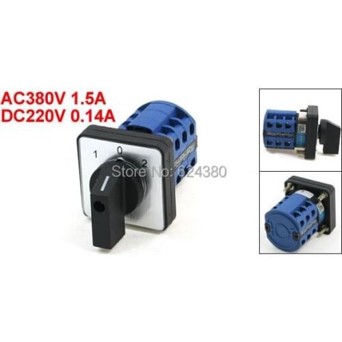 LW28-20/3 3 Phase Universal Rotary Cam Combination Changeover Switch Three Position 12 Screw Terminals Panel Mounted Discount